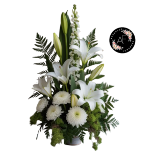 Arrimo con Lirios Blancos