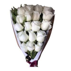 Ramo De 18 Rosas Blancas