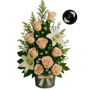 Arreglo en Rosas de Condolencia