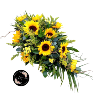 Cojin Fúnebre con Girasoles